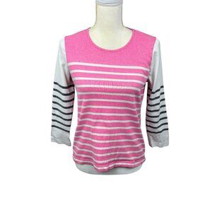 J. Crew striped top, size XS, colorful, school, long sleeves, dressy, classic